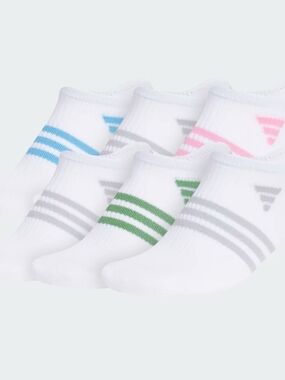 Adidas Superlite 3.0 6 Pack Of No-Show Climacool Socks Women Shoe Size 5-10